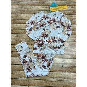 NWT Posh Peanut Reese Fall Floral Bamboo Pajama Set 5/6